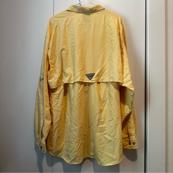 Men’s Columbia PFG Bahama™ II Long Sleeve Shirt - XL, Yellow - Picture 3 of 3